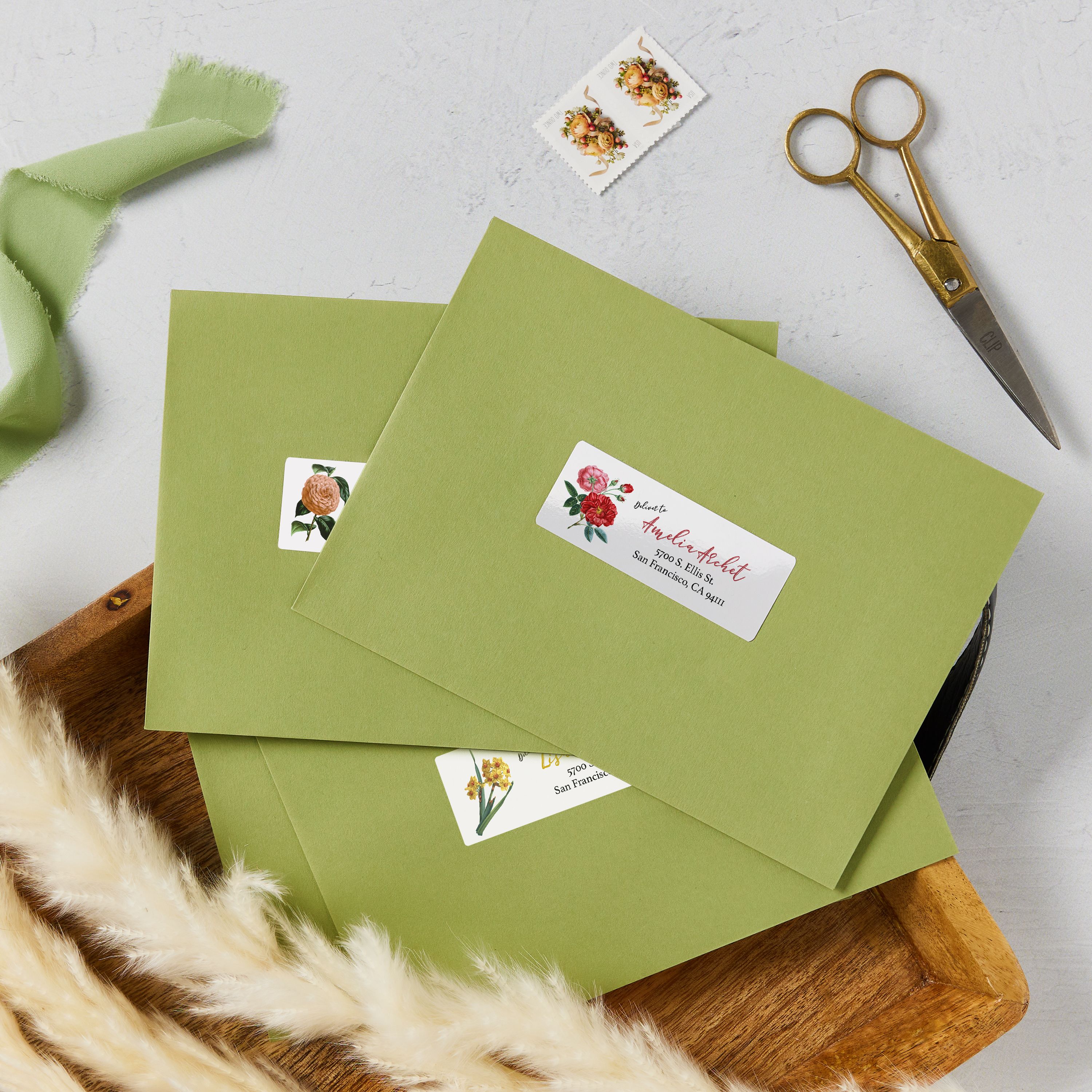 Address Labels, Glossy White, 1